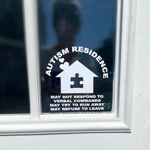 Autisme veiligheid thuis sticker
