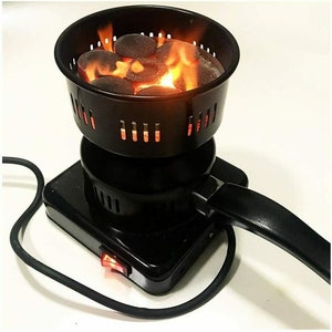 Electric black shisha charcoal stove hot plate coal burner charcoal hear 600 W