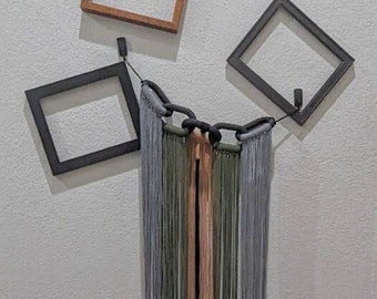 Tapiz de pared de macramé: arte y textura bohemios