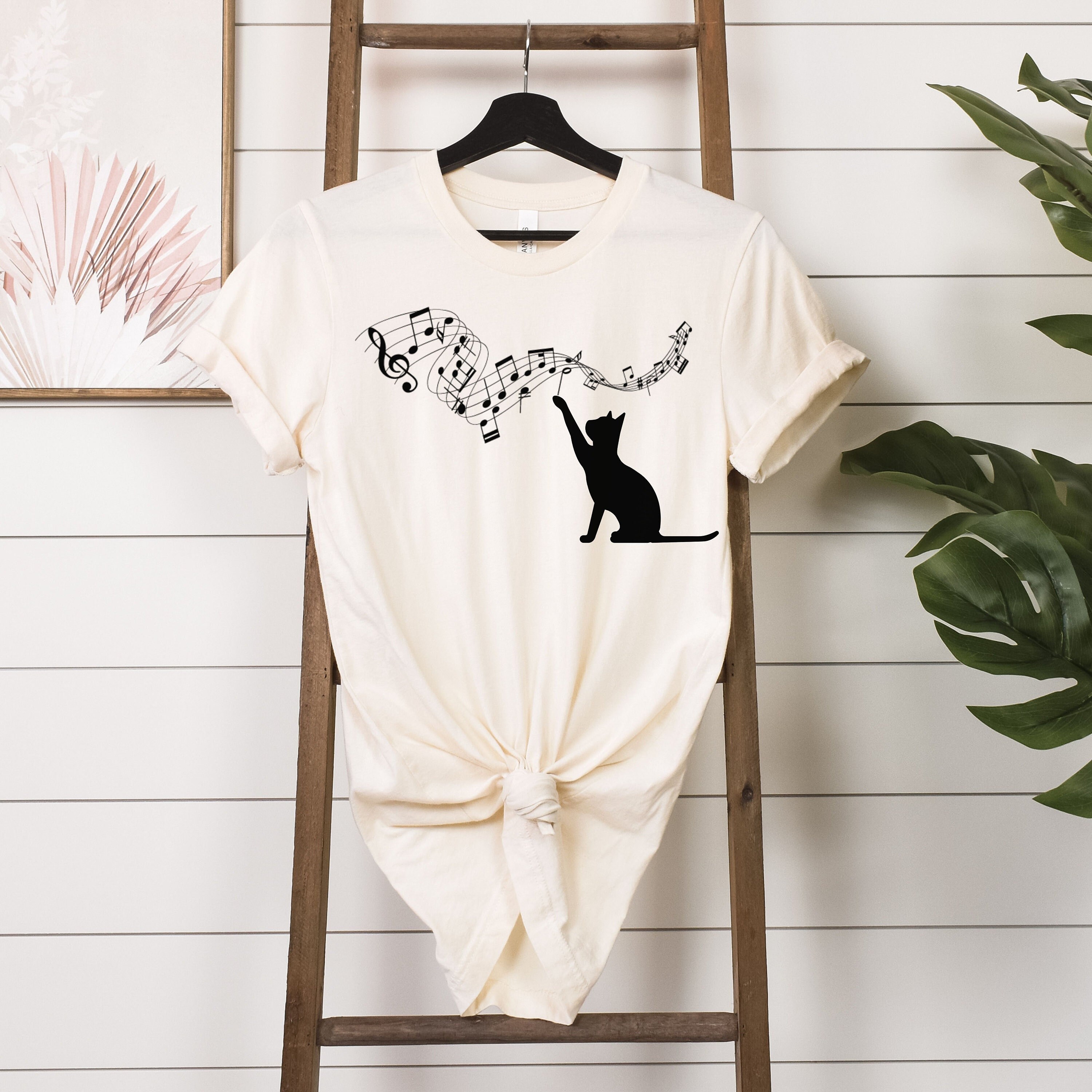 Music Cat Shirt, Cat Lover Shirt, Funny Musician Shirt, Music Lover Gifts, Music T Shirt,  Music Teacher Gifts, Musician Gift,