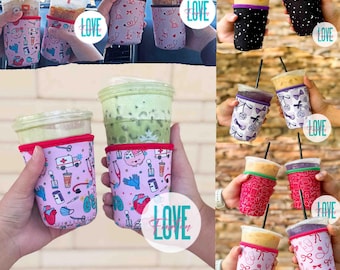Nurse Iced Coffee Sleeve 14-18 oz | Book Lover Drink Holder | Healthcare Worker Gift | Reader & Travel Coffee Accessory | Reusable Sleeve