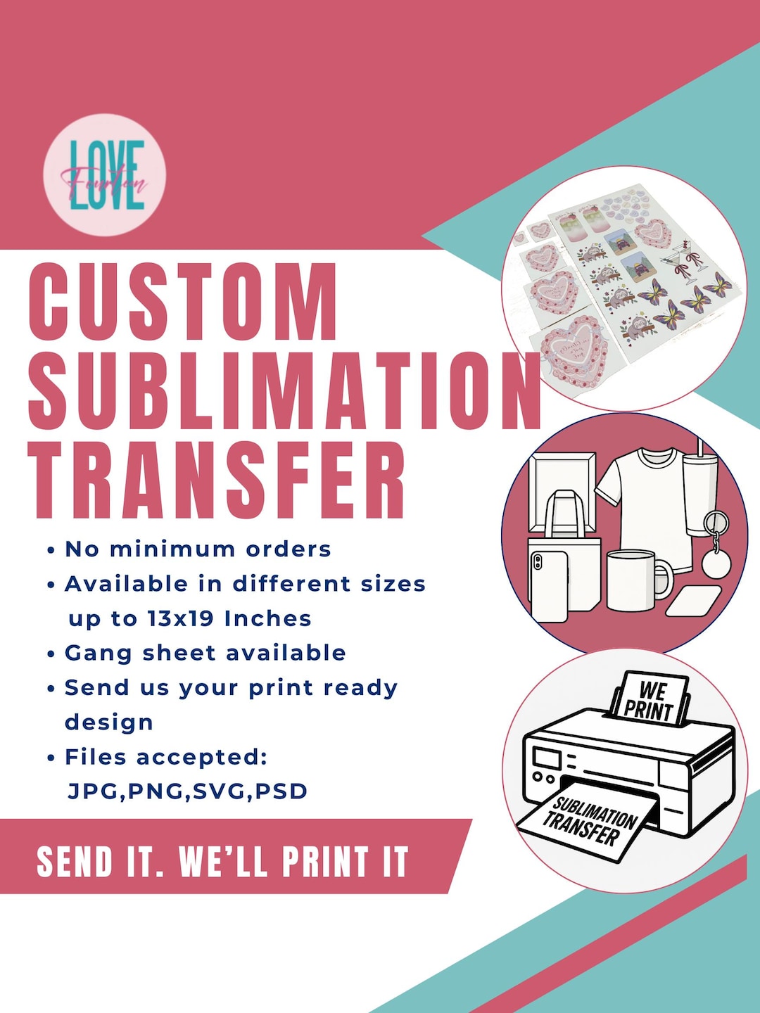 Custom Sublimation Transfer | Ready to Press Heat Transfer ...