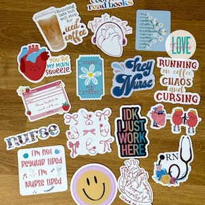Healthcare Waterproof Stickers - Nurse Humor Sticker, RN Sticker, Nurse life, Funny Sticker, Work Sticker, Nurse & Medical Stickers