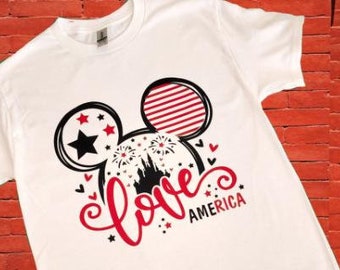 4. Juli Maus Ohren T-Shirt