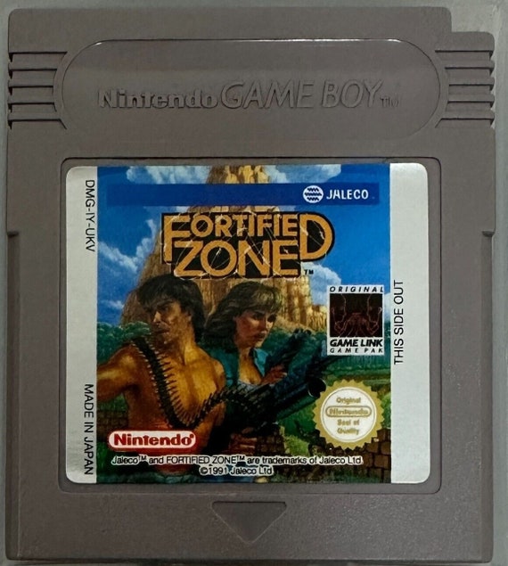 Vintage 1991 Fortified Zone Gameboy Nintendo Retro Video Game Cartridge - Fully Tested & Fully Working Cart Only