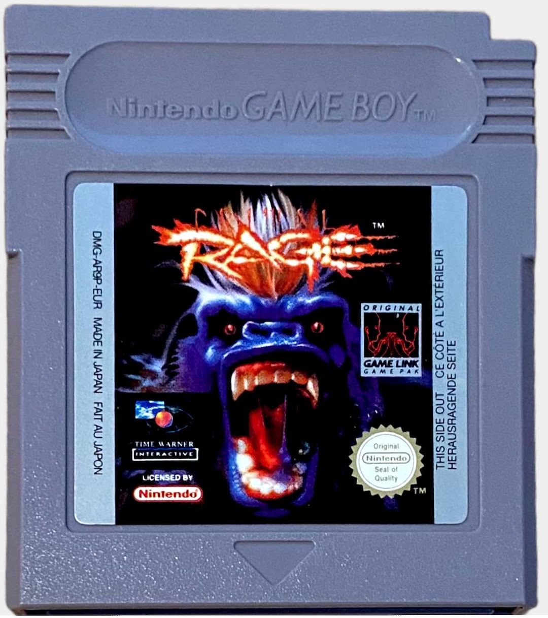 Vintage 1995 Primal Rage Gameboy Nintendo Retro Genuine Video Game ...