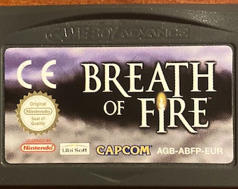 Vintage 2001 Breath Of Fire Nintendo Gameboy Advance GBA Retro Genuine Video Game Cartridge - Fully Tested & Fully Working Cart Only