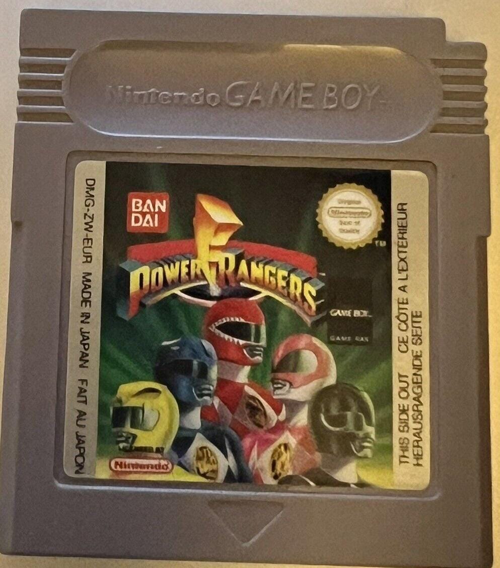 Power Rangers Slot Machine Vintage 1994 Power Rangers Gameboy Nintendo Retro Genuine Video Game ...