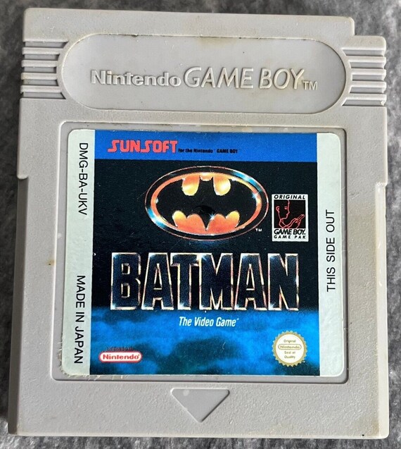 Vintage 1990 Batman Gameboy Game Boy Nintendo Retro Genuine Video Game Cartridge - Fully Tested & Fully Working Cart Only