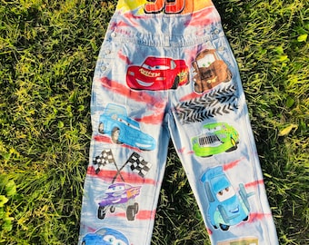Custom Hand Painted Long Overalls