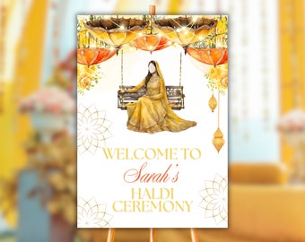Welcome Mehendi Signboard Mehndi Welcome Sign Custom Mehndi Sign Dholki Sign Jaggo Sign Indian Wedding Sign Haldi Sangeet Dholki Sign