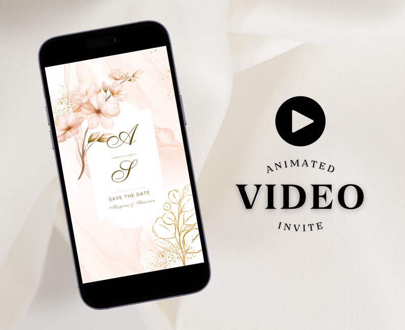 Elegant Nikkah Invitation Floral Nikah Invitation Blush Floral Nikkah Invite Editable Walima Invite Muslim Wedding Islamic Reception CardEditable Walima Invitations Muslim Wedding Indian Wedding Card