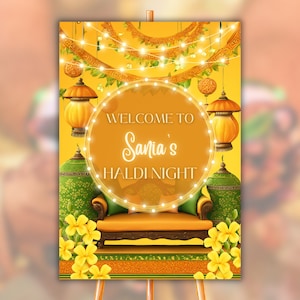 Mendhi Sign Mehendi Welcome Board Editable Printable Pithi Mayoun Haldi Signage Mehendi Editable Mehndi Board Dholki Sign Sangeet Board