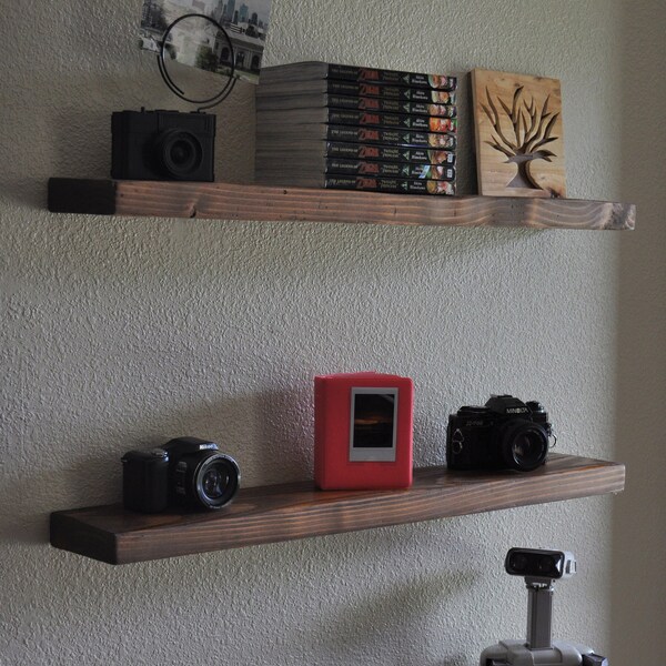 Heavy Duty Floating Bookshelves Etsy