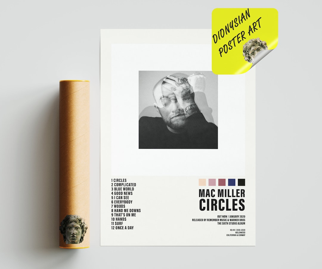 Mac Miller Circles Poster Album Cover Poster Tracklist - Etsy