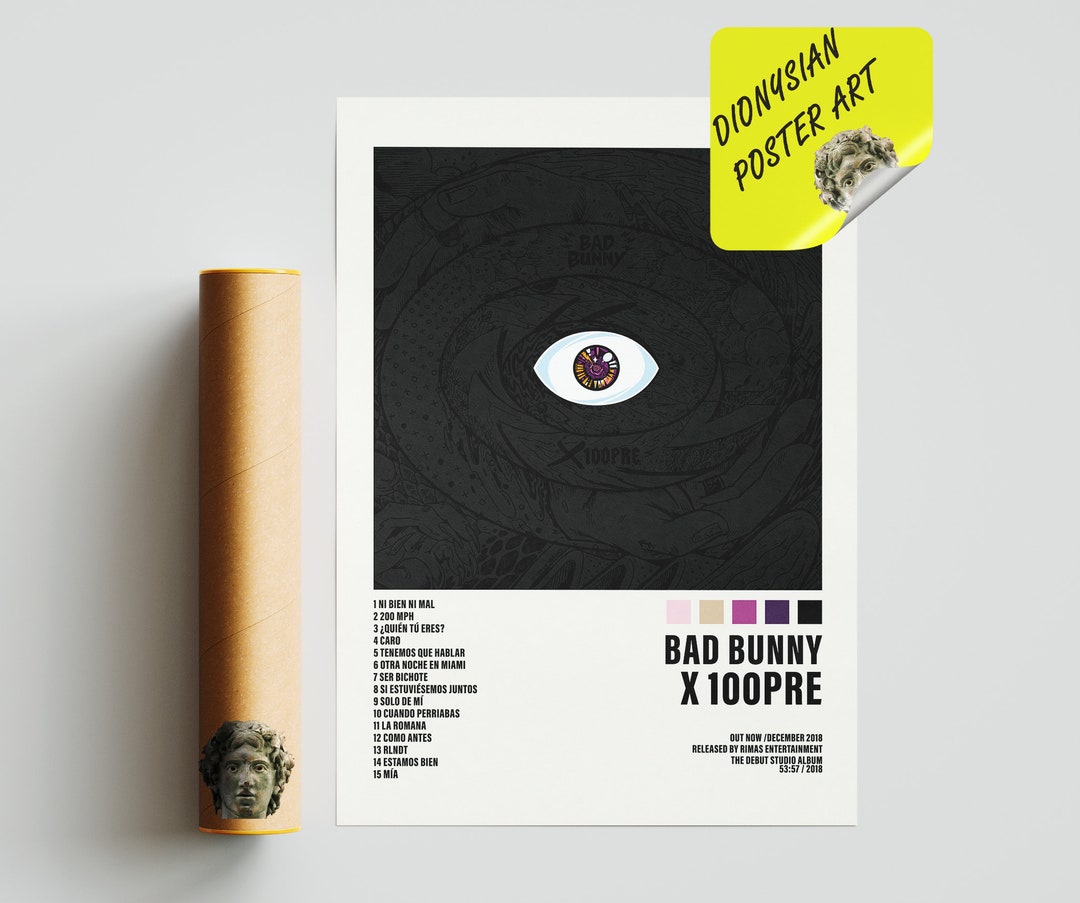 Buy Bad Bunny X 100pre Poster Album Cover Poster Tracklist Online In buy-bad-bunny-x-100pre-poster-album-cover-poster-tracklist-online-in