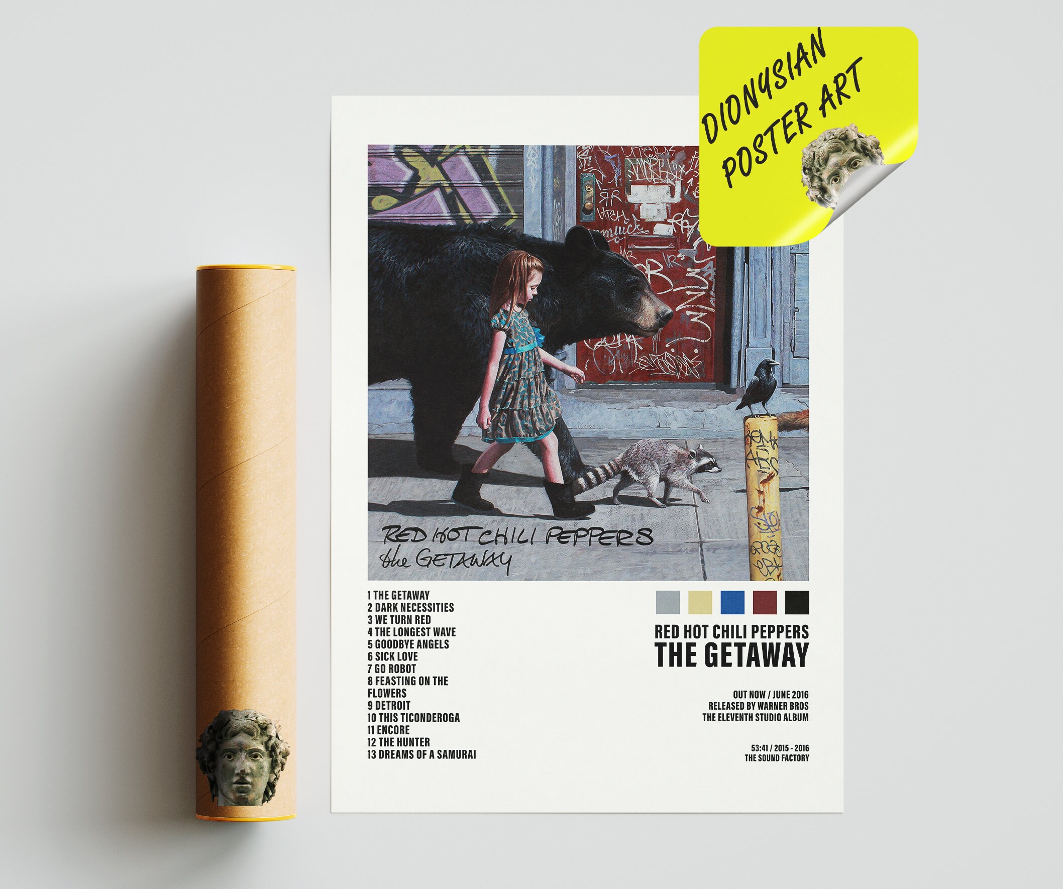 Red Hot Chili Peppers the Getaway Poster Album Cover Etsy