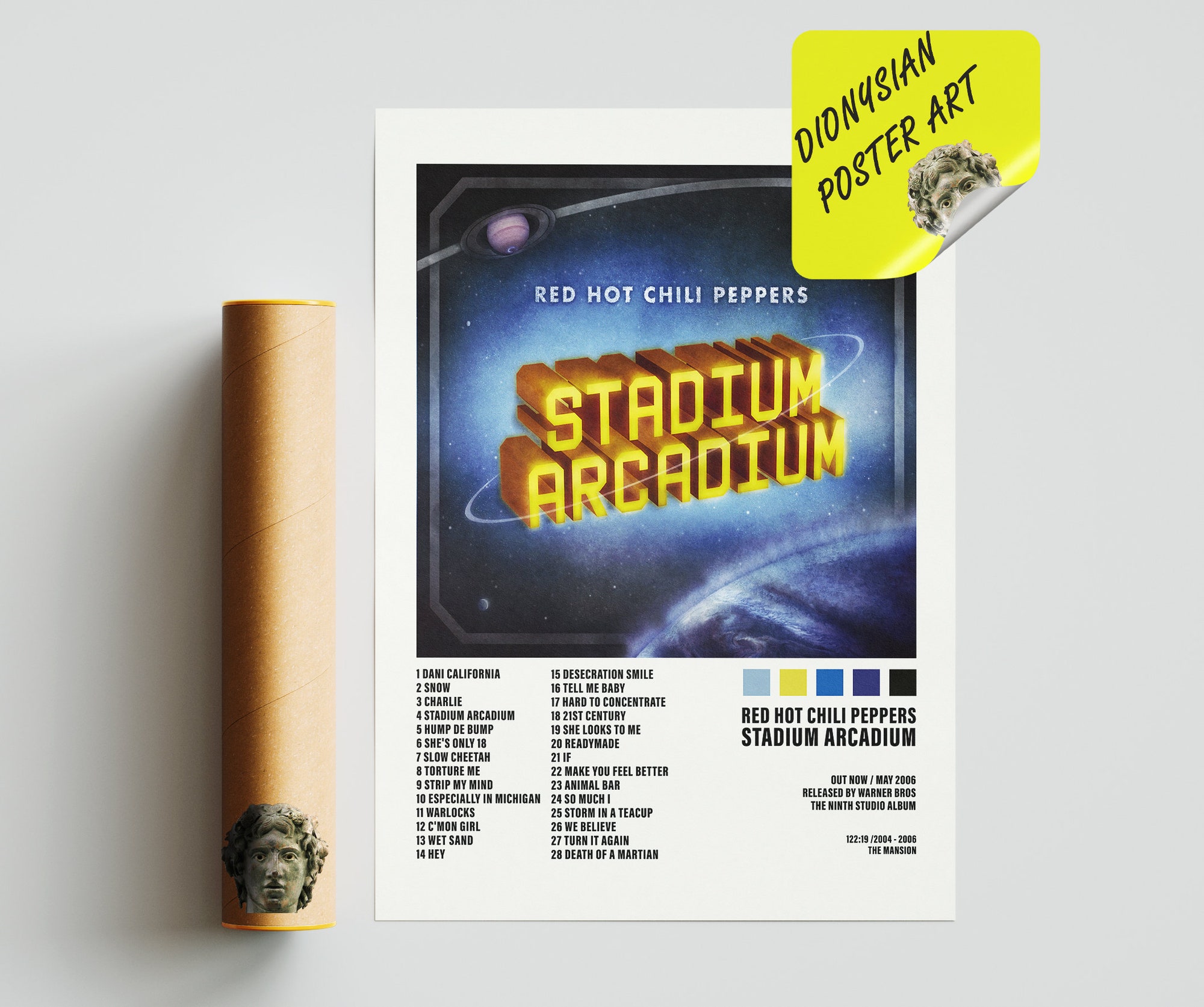 Discover Red Hot Chili Peppers, Stadium Arcadium Poster | Album Cover Poster