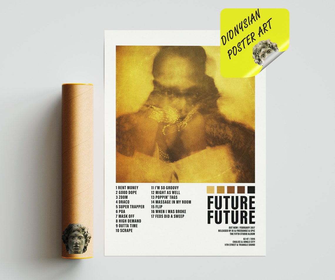 Future Future Poster Album Cover Poster Tracklist Posters Etsy UK