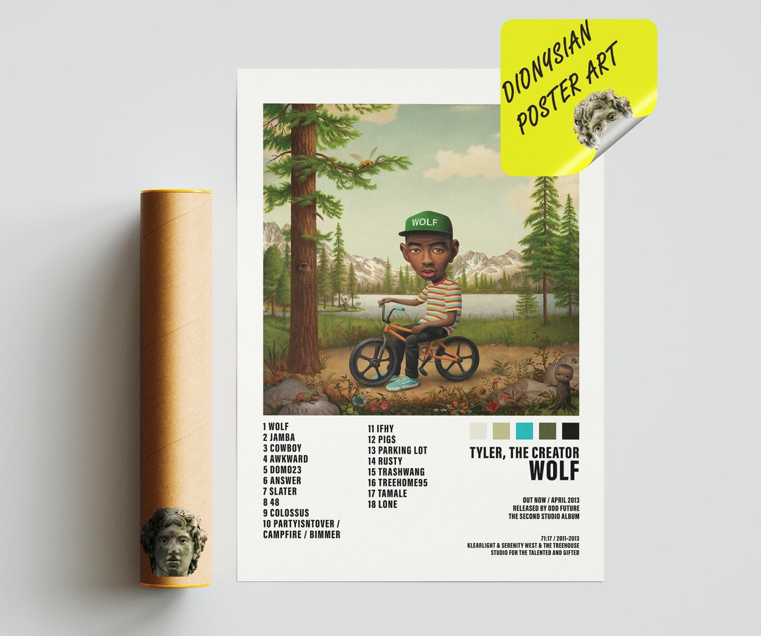 Tyler the Creator Wolf Poster Album Cover Poster - Etsy