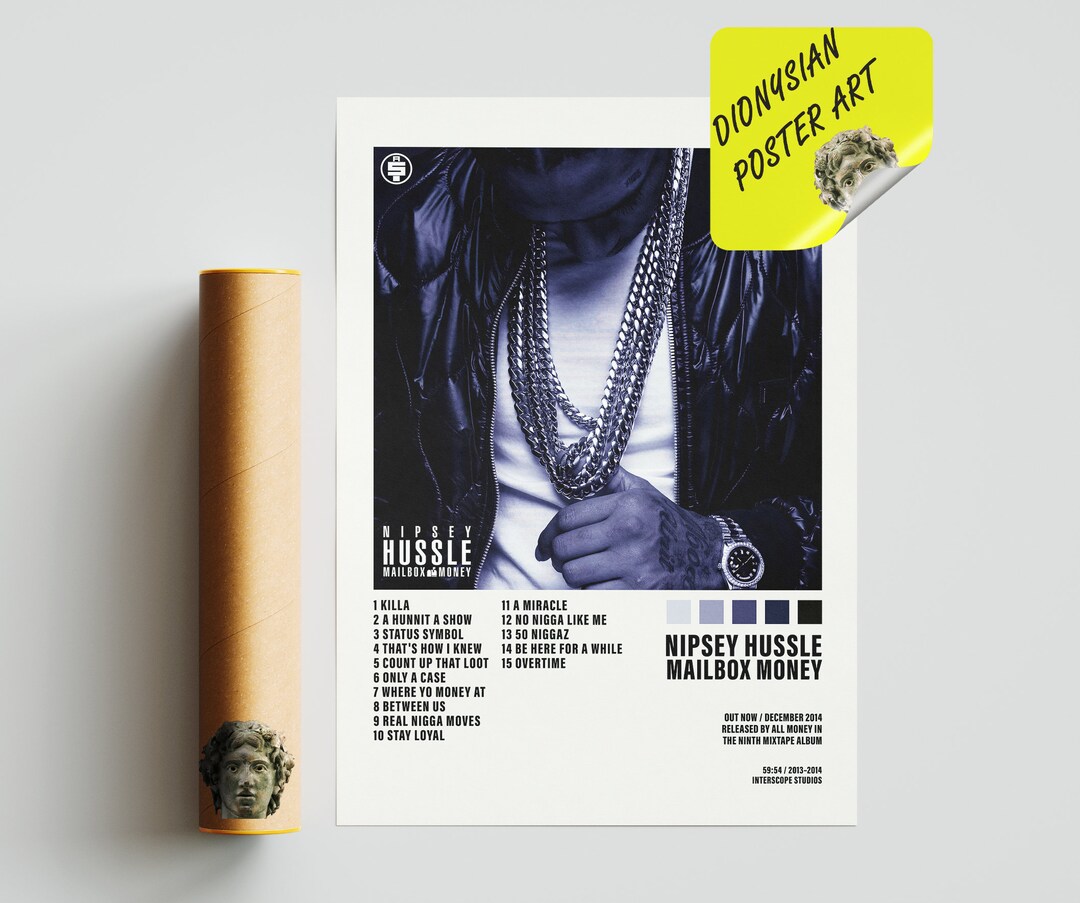 Nipsey Hussle Mailbox Money Poster Album Cover Poster Etsy