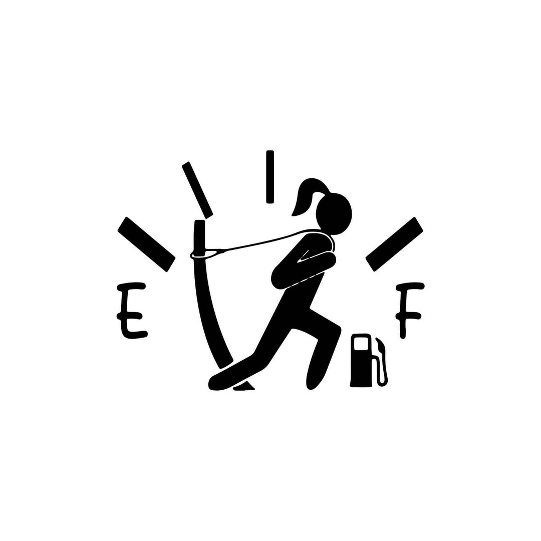 Gas Needle Girl Decal Window Sticker Car Decal Etsy
