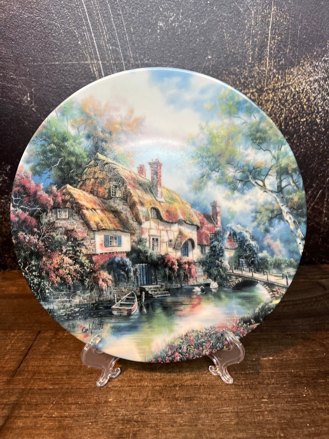 Vintage Royal Doulton Stonewall Brook Blossoms Poetic Cottages Series