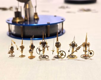 Steampunk: Miniatures (Gear Watch) SEASON 2, Sword Shield, Spear. Clockwork Soldiers.