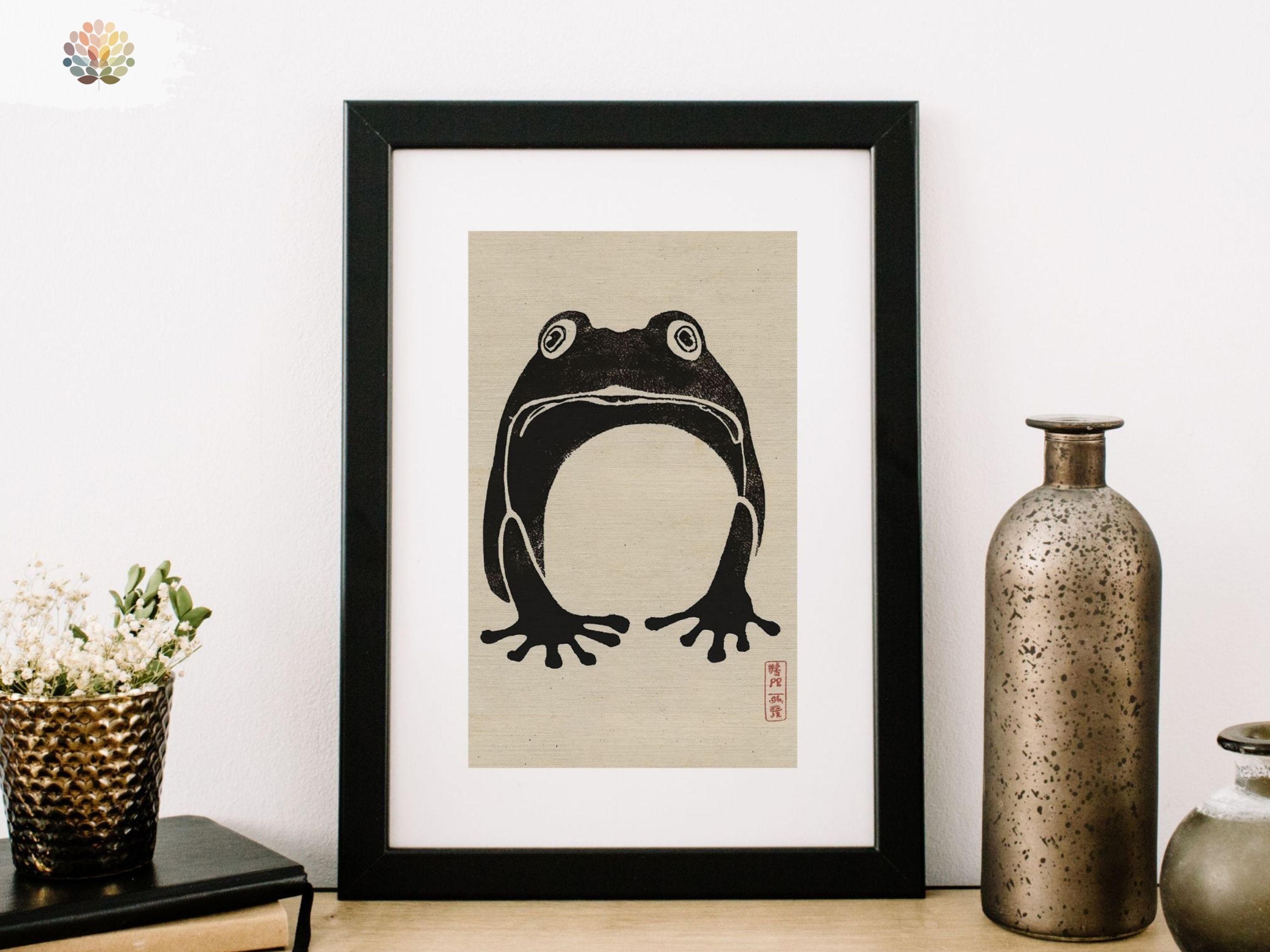 Hoji Frog Instant Download Frog Prints Japanese Prints Vintage Art