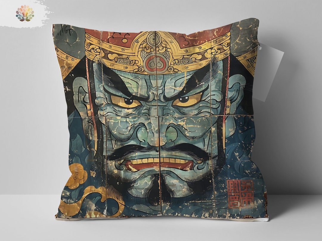 Japandi Decor With Asian Inspired Textiles And Throw Pillows photo