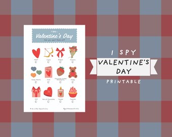 iSpy バレンタインデー 宝探しゲーム ~ 子供と大人向けの印刷可能な季節のアクティビティ