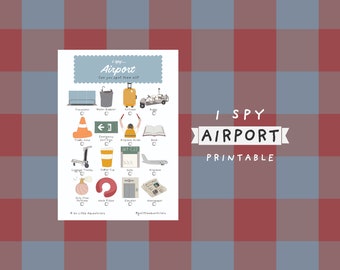iSpy 空港宝探しゲーム ~ 子供と大人向けの印刷可能な旅行アクティビティ