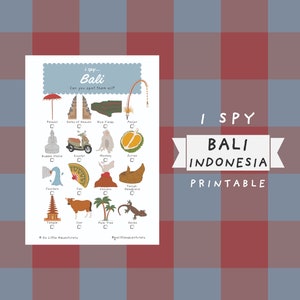 iSpy BALI Scavenger Hunt ~ Printable Travel Activity for Kids and Adults