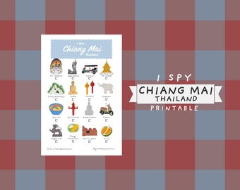 iSpy チェンマイ タイ宝探しゲーム ～ 子供と大人向けの印刷可能な旅行アクティビティ