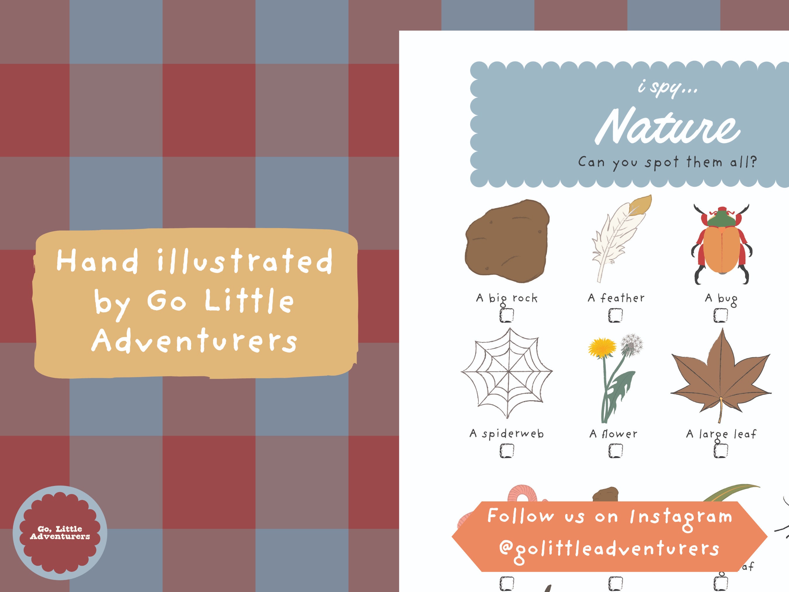 Ispy NATURE Scavenger Hunt ~ Printable Bush Walk Activity for Kids and ...