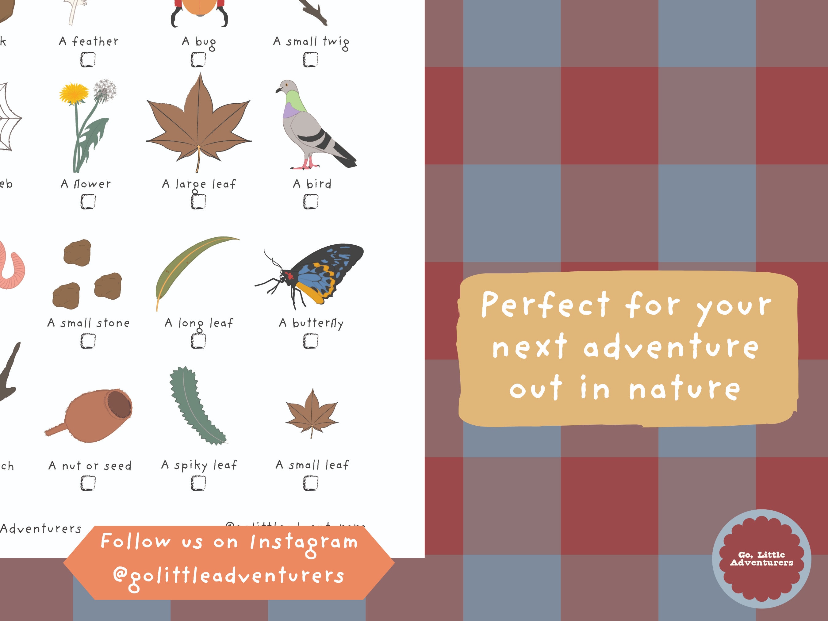 Ispy NATURE Scavenger Hunt ~ Printable Bush Walk Activity for Kids and ...