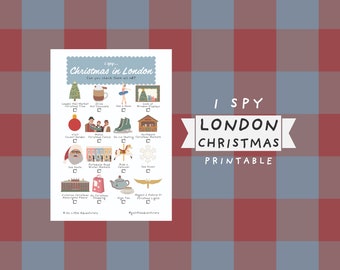 iSpy ロンドンのクリスマス 宝探しゲーム ~ 子供と大人向けの印刷可能な旅行アクティビティ