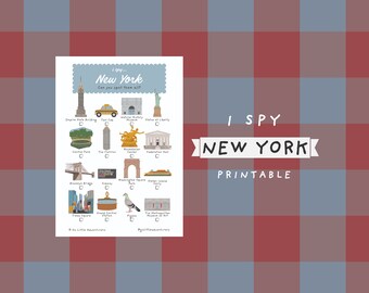 iSpy ニューヨーク 宝探しゲーム ~ 子供と大人向けの印刷可能な旅行アクティビティ