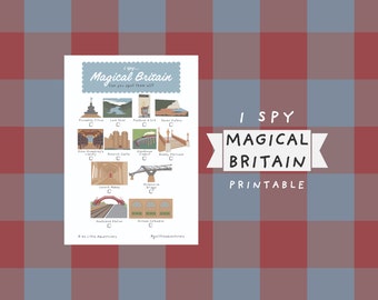 iSpy マジカル ブリテン スカベンジャー ハント ~ 子供と大人向けの印刷可能な旅行アクティビティ