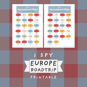 iSpy EUROPE ROAD TRIP Scavenger Hunt ~ Printable Travel Activity for Kids and Adults
