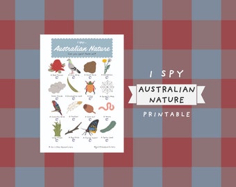 iSpy オーストラリアの自然 宝探しゲーム ~ 子供と大人向けの印刷可能なブッシュウォーク アクティビティ