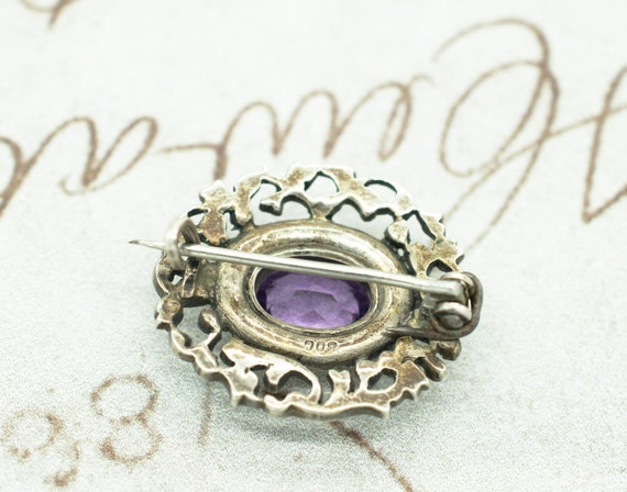 Antique Edwardian  Amethyst and Diamond Paste Edw… - image 3