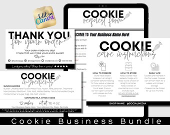 Cookie Business Templates Bundle | Canva & Google Forms (Digital Download)