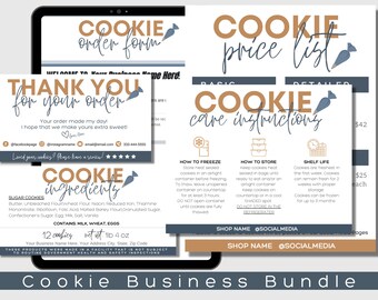Home Bakery Business Templates | Cookie Order Form (Digital Download)