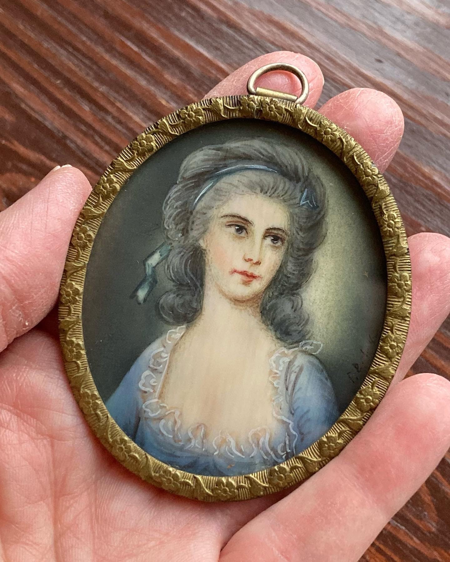 Portrait Miniature Countess Zofia Potocka Etsy