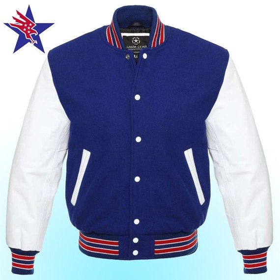 Navy Blue Varsity Jacket Custom Varsity Jacket for Men Varsity - Etsy