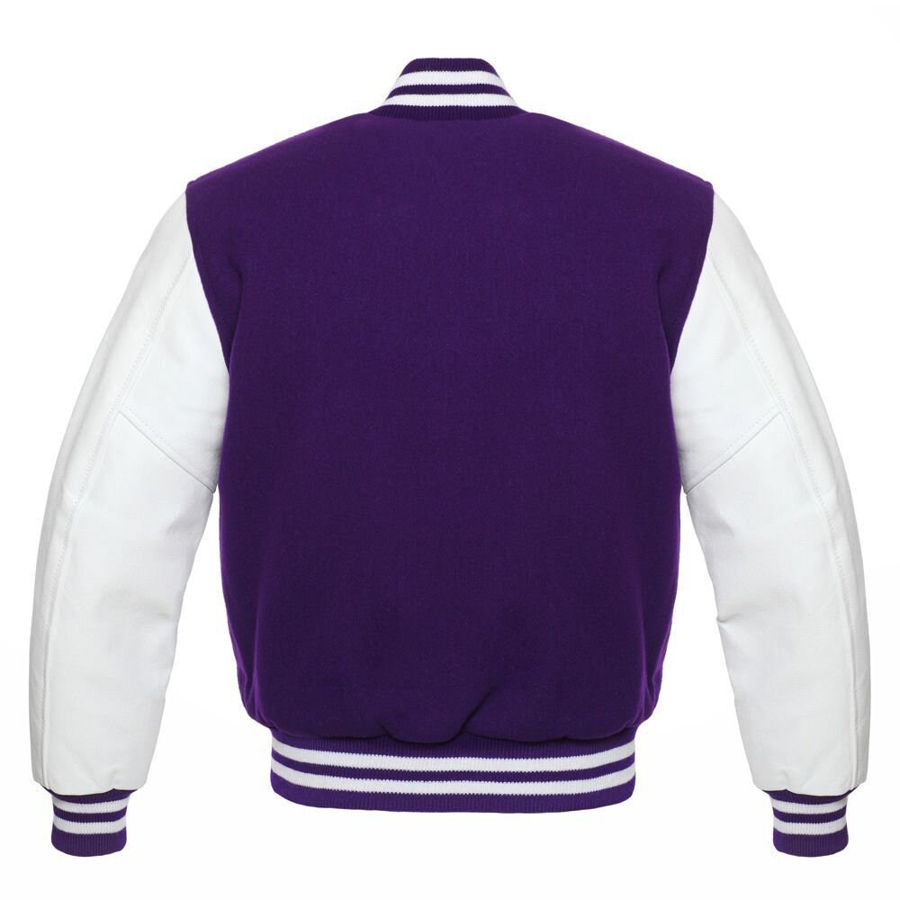 Purple Varsity Jacket
 Purple Varsity Jacket Custom Made Purple Letterman Jacket High Etsy