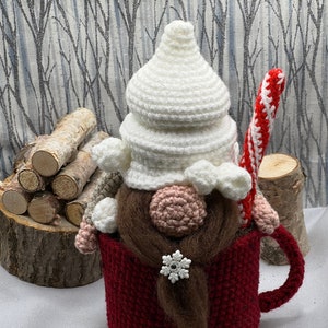 Gnome in a Mug Crochet Pattern PDF, Digital PDF Pattern, Hot Chocolate Gnome Pattern, Crochet Pattern for Gnome
