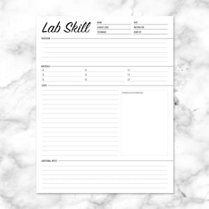 LABORATORY NOTEBOOK TEMPLATES | Lab Notebook Templates | Lab Book ...