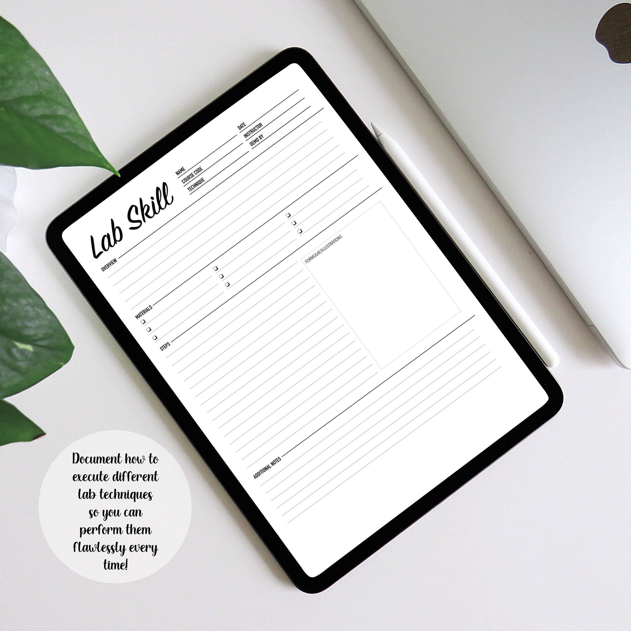 LABORATORY NOTEBOOK TEMPLATES | Lab Notebook Templates | Lab Book ...